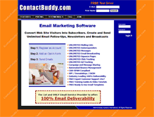 Tablet Screenshot of contactbuddy.com